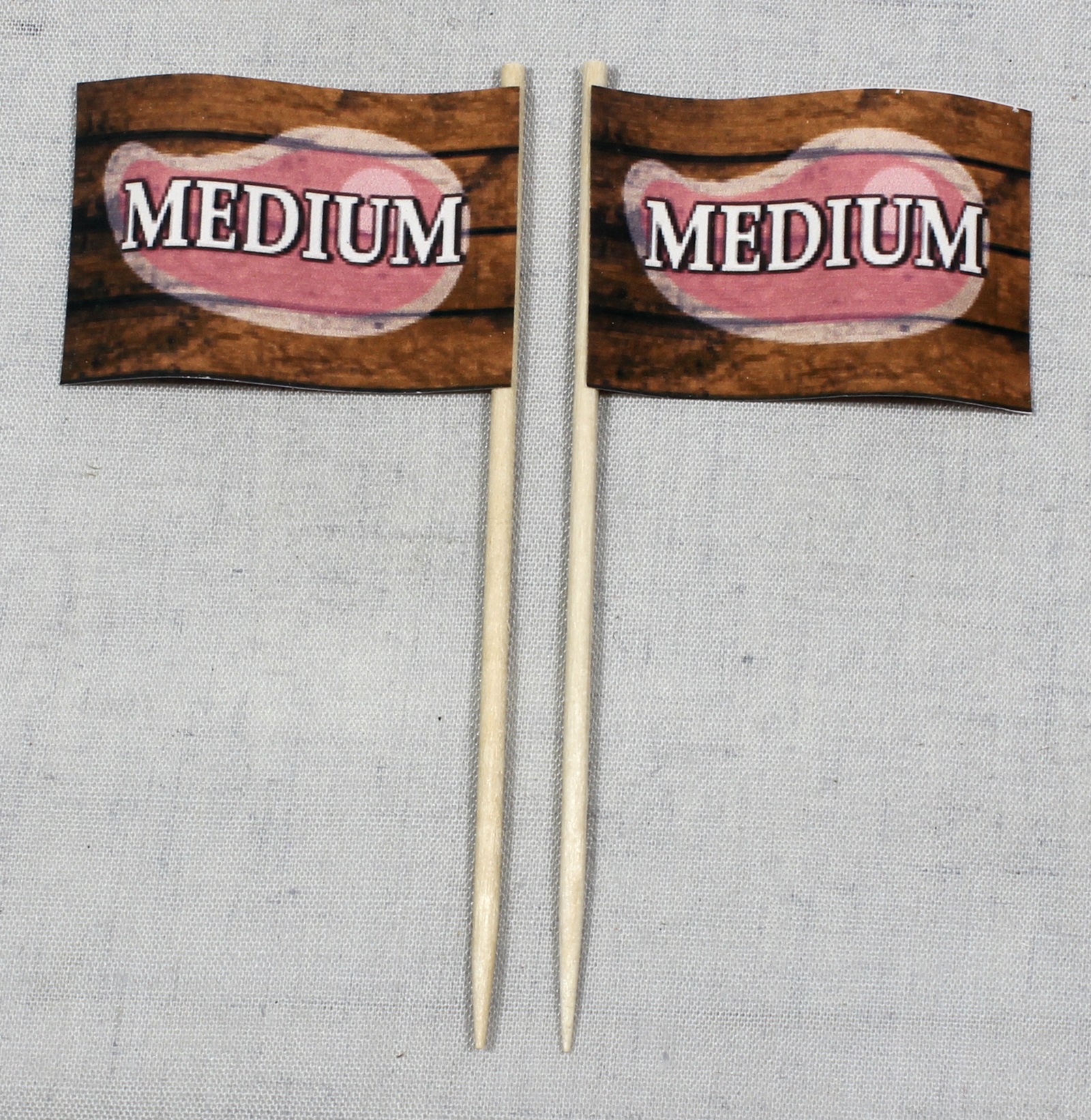 Party-Picker Flagge Steak Medium Papierfähnchen in Spitzenqualität 50 Stück Beutel