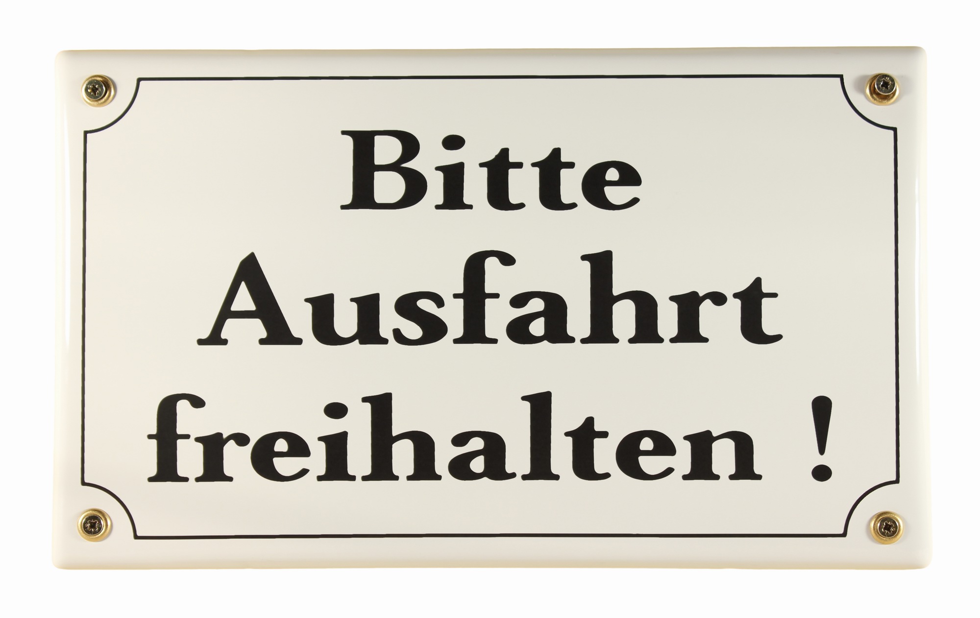 schild-bitte-ausfahrt-freihalten593b9d0b2615f Emaille Schild Bitte Ausfahrt freihalten Emailleschild Verbotsschild Warnschild