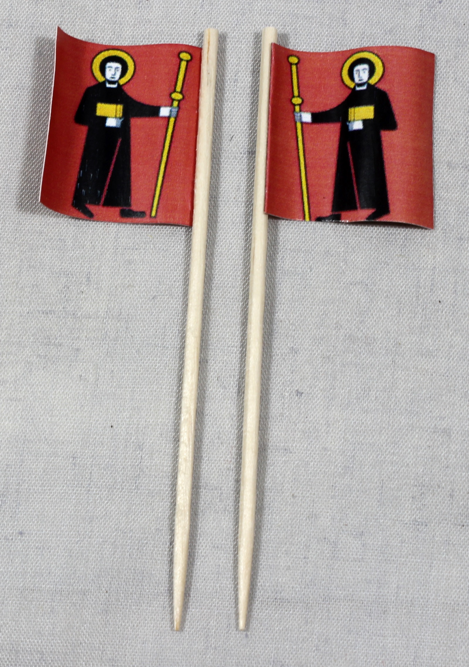 Party-Picker Flagge Glarus Kanton Schweiz Papierfähnchen in Spitzenqualität 50 Stück Beutel