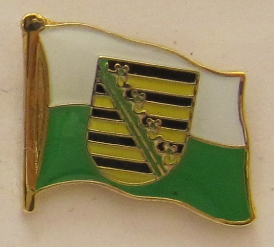 Pin Anstecker Flagge Fahne Sachsen