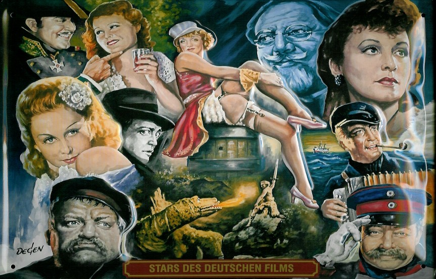 Blechschild Nostalgieschild Stars des Deutschen Films Filmplakat