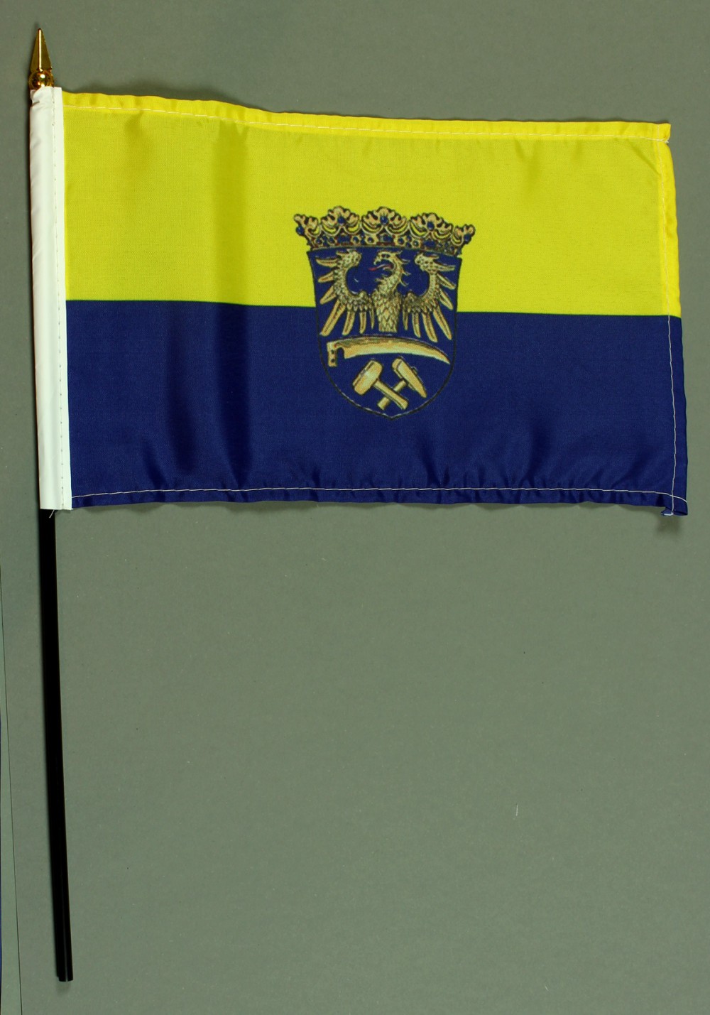 Tischflagge Oberschlesien 15x25 cm BASIC optional mit Tischflaggenständer