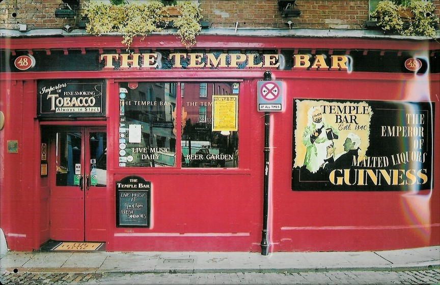 Blechschild Guinness Bier The Temple Bar retro Kneipenschild Schild