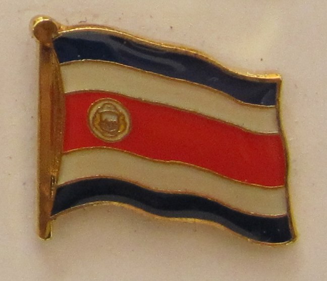 pin_flagge_costa_rica Costa Rica Pin Anstecker Flagge Fahne Nationalflagge