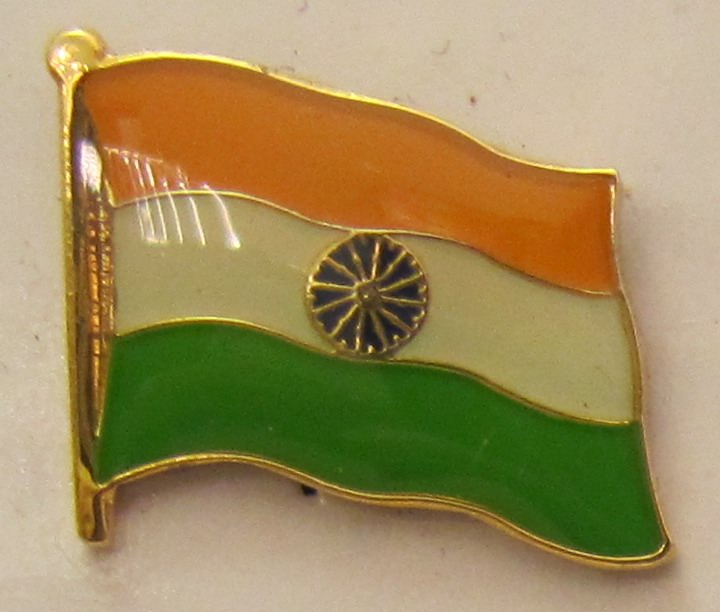 pin_flagge_indien Indien Pin Anstecker Flagge Fahne Nationalflagge