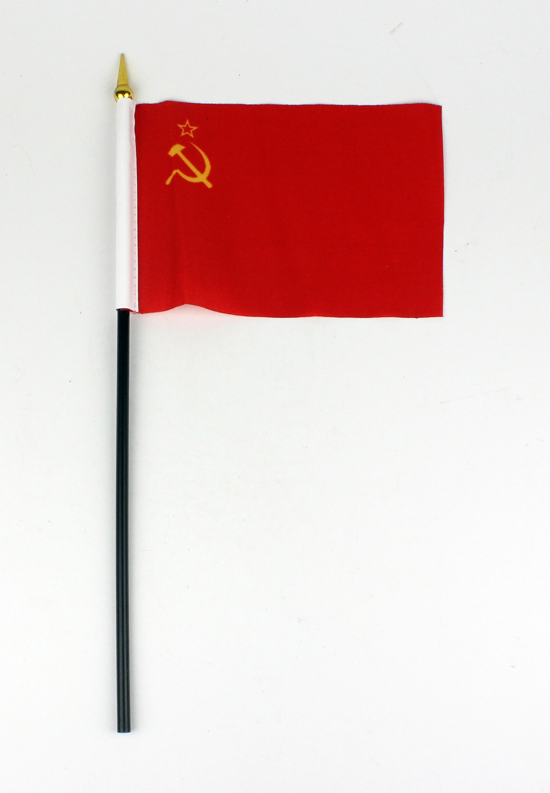 Tischflagge-10x15_UdSSR-ohneSockel Kleine Tischflagge Sowjetunion UdSSR 10x15 cm optional mit Tischfähnchenständer