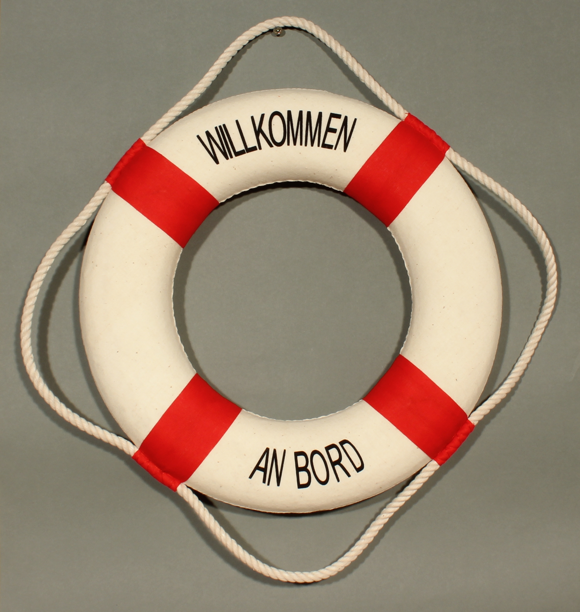 rettungsring-willkommen-an-bord-rot-30cm-2000 Rettungsring Deko rot 35cm Willkommen an Bord