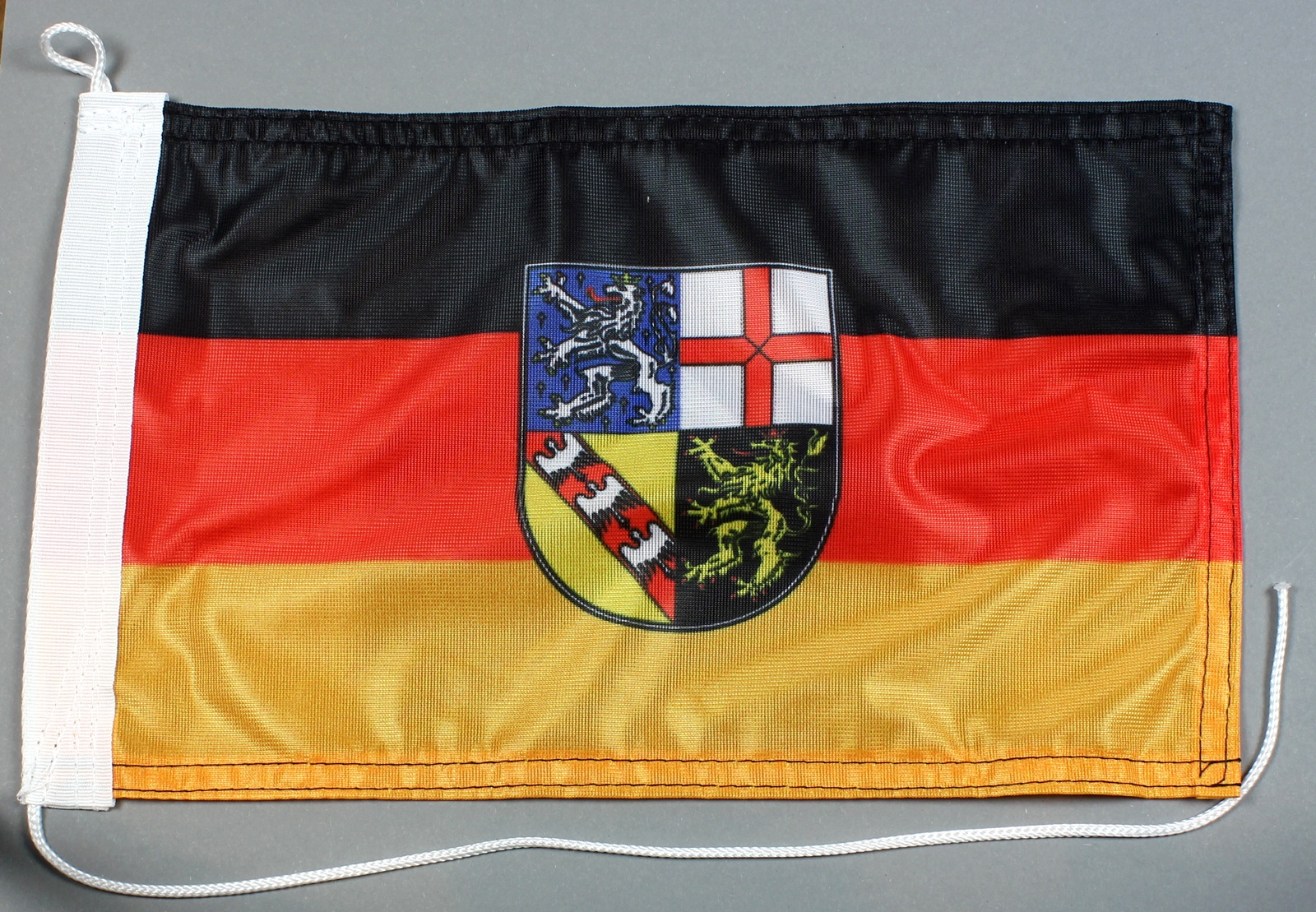 Bootsflagge : Saarland 30x20 cm Motorradflagge