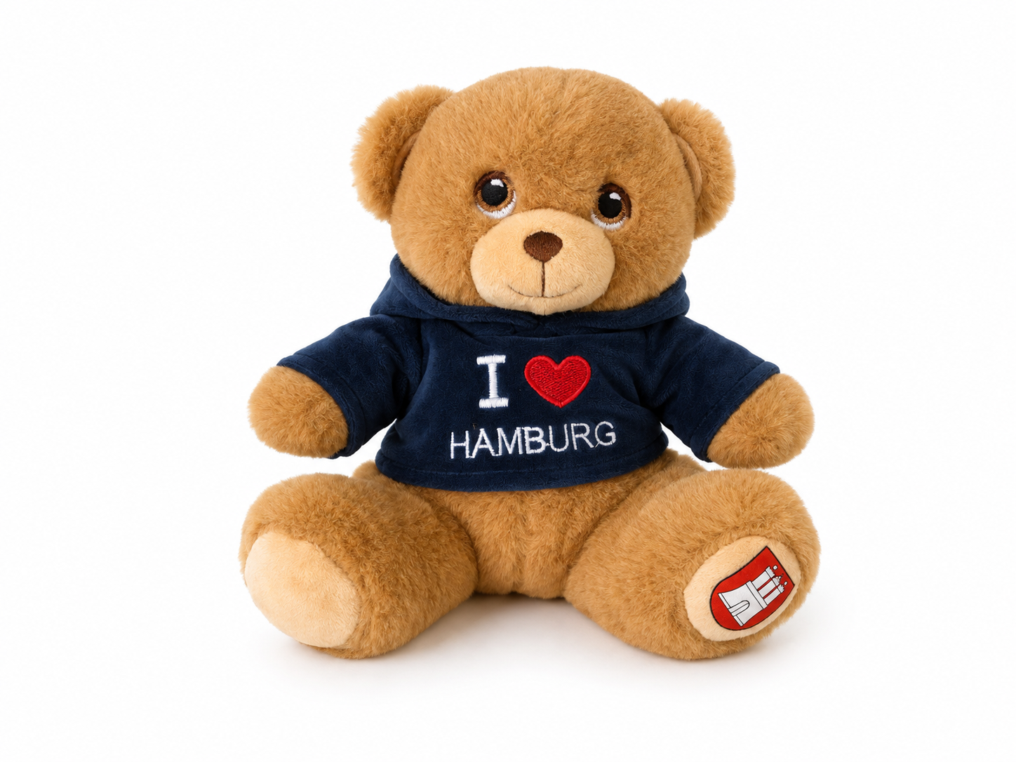 Hamburg Teddy Bär im Hoodie Plüschtier Kuscheltier