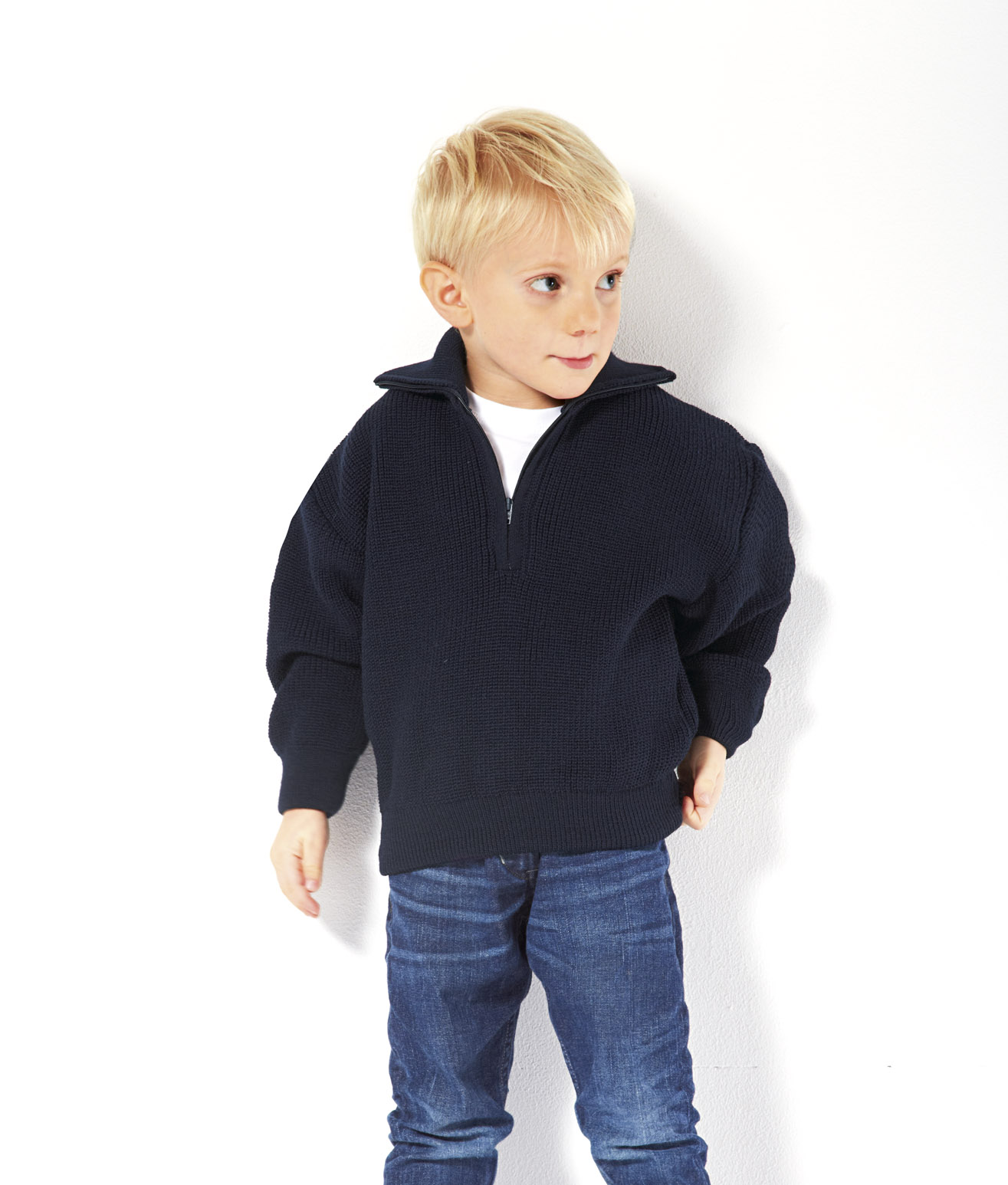 1065_16_2013 Kinder Troyer 100% Schurwolle Pullover Farbe blau oder rot Größe 92- 176