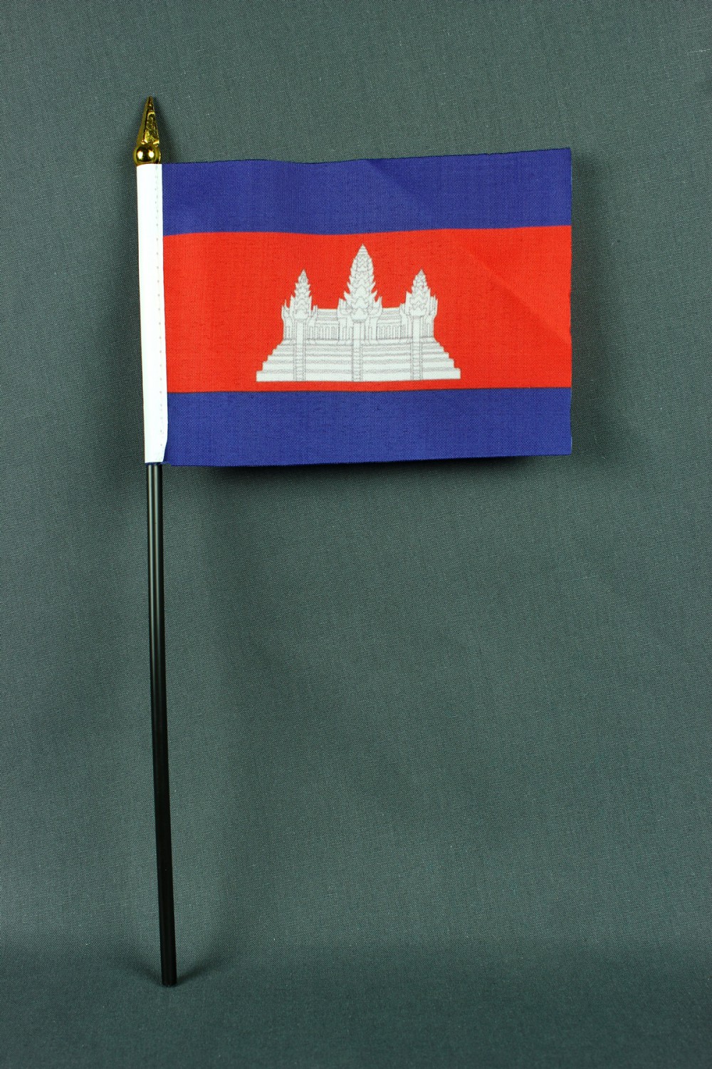 Kleine Tischflagge Kambodscha 10x15 cm optional mit Tischfähnchenständer