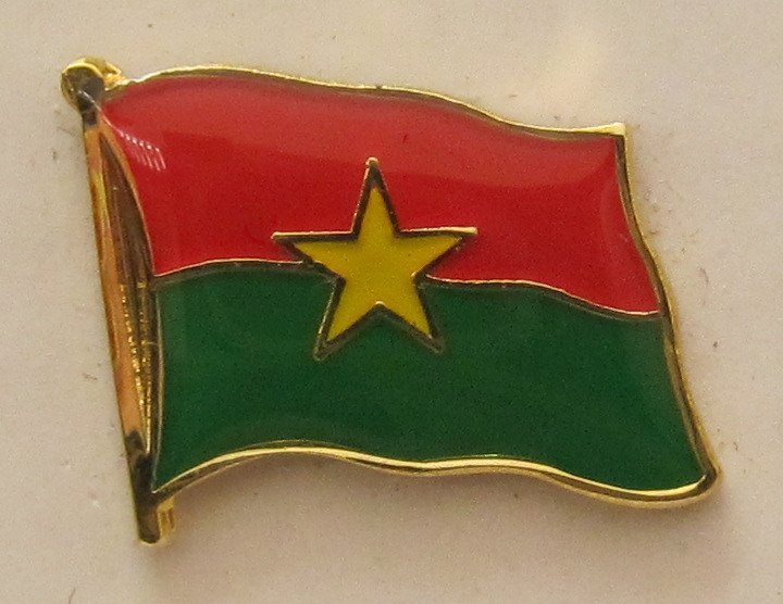 pin_flagge_burkina_faso Burkina Faso Pin Anstecker Flagge Fahne Nationalflagge