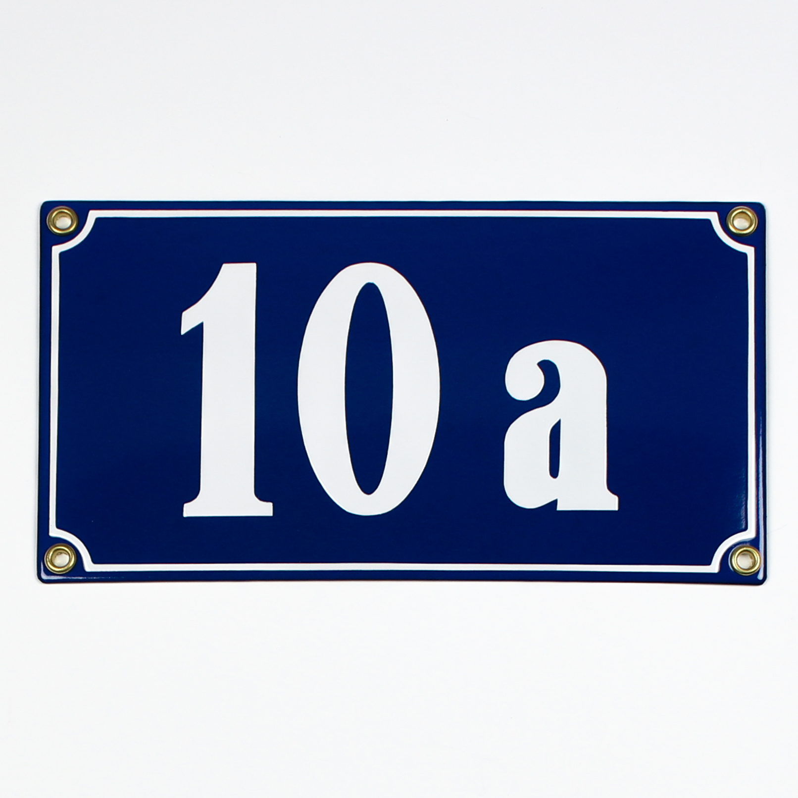 12x22_Emaille-Hausnummer-10a Hausnummernschild selber gestalten 12x22 cm