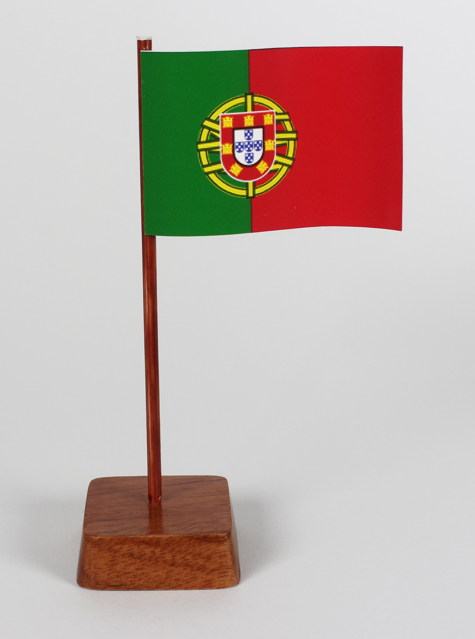 mini-tischflagge-portugal-v Mini Tischflagge Portugal Höhe 13 cm Tischfähnchen