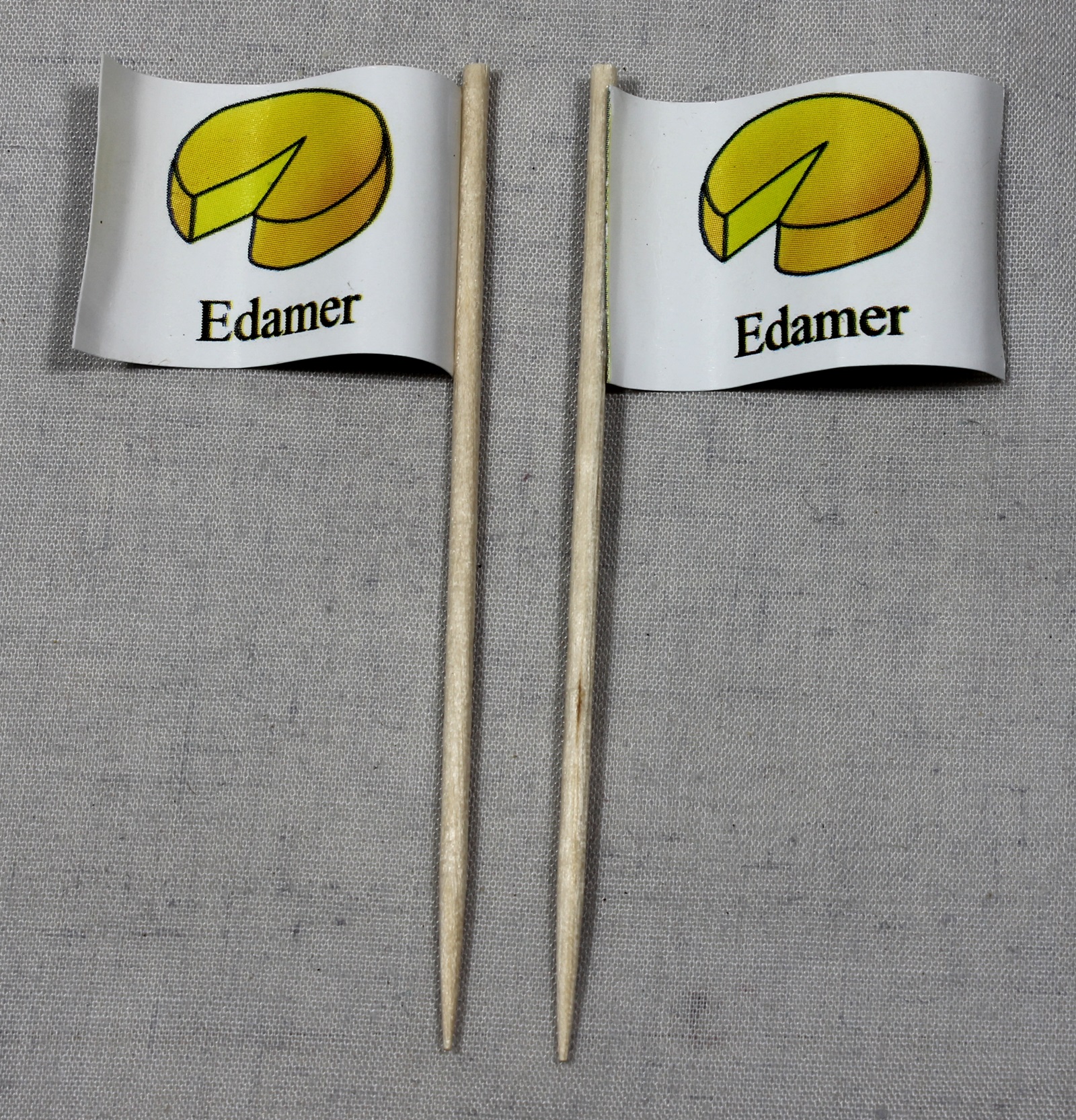 deko-picker-edamer-kaese Party-Picker Flagge Edamer Käse Papierfähnchen in Spitzenqualität 50 Stück Beutel