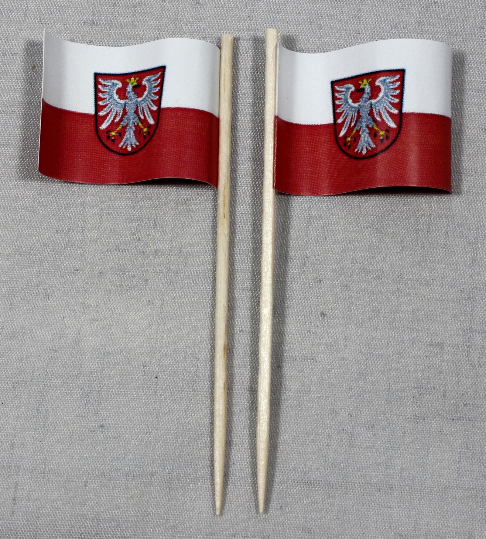 Party-Picker Flagge Frankfurt am Main Papierfähnchen in Spitzenqualität 50 Stück Beutel