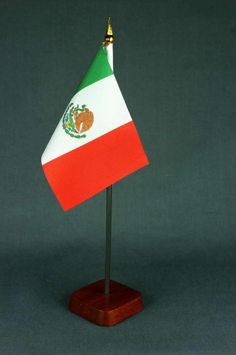 Kleine Tischflagge Mexiko 10x15 cm optional mit Tischfähnchenständer