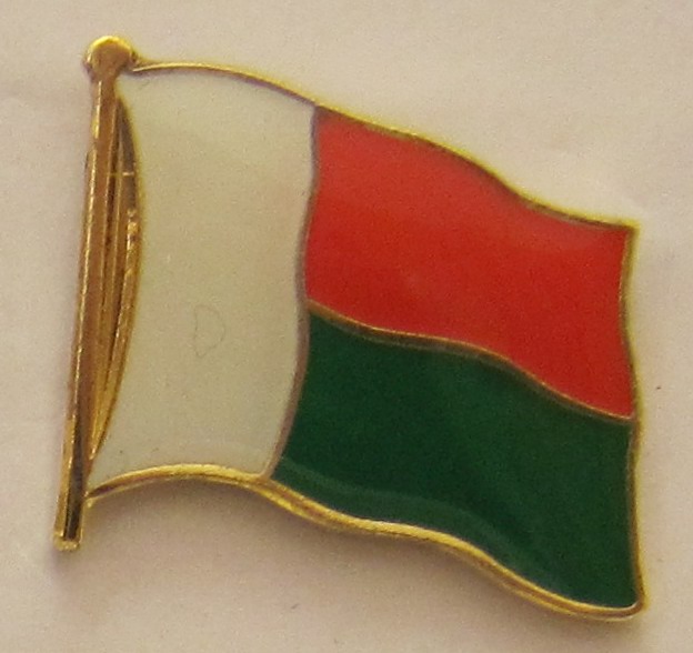 Madagaskar Pin Anstecker Flagge Fahne Nationalflagge