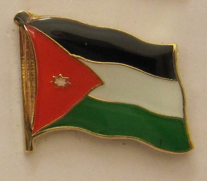 Jordanien Pin Anstecker Flagge Fahne Nationalflagge