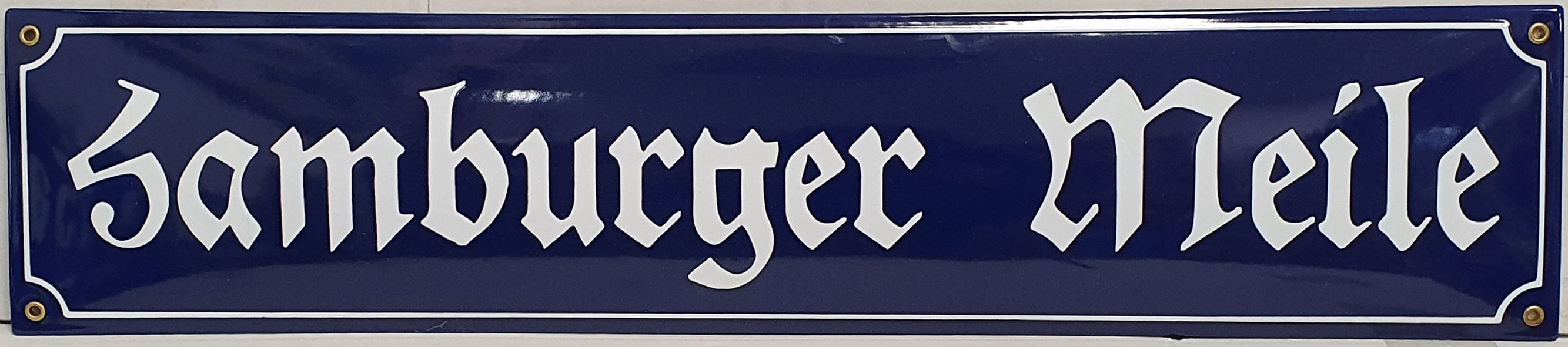 strassenschild-emaille-blau2 Straßenschild Höhe 15 cm mit Wunschnamen Text nach Wunsch Emaille Schild Emaile