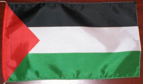 tischflagge_palestina Tischflagge Palästina 25x15 cm optional mit Holz- oder Chromständer Tischfahne Tischfähnchen