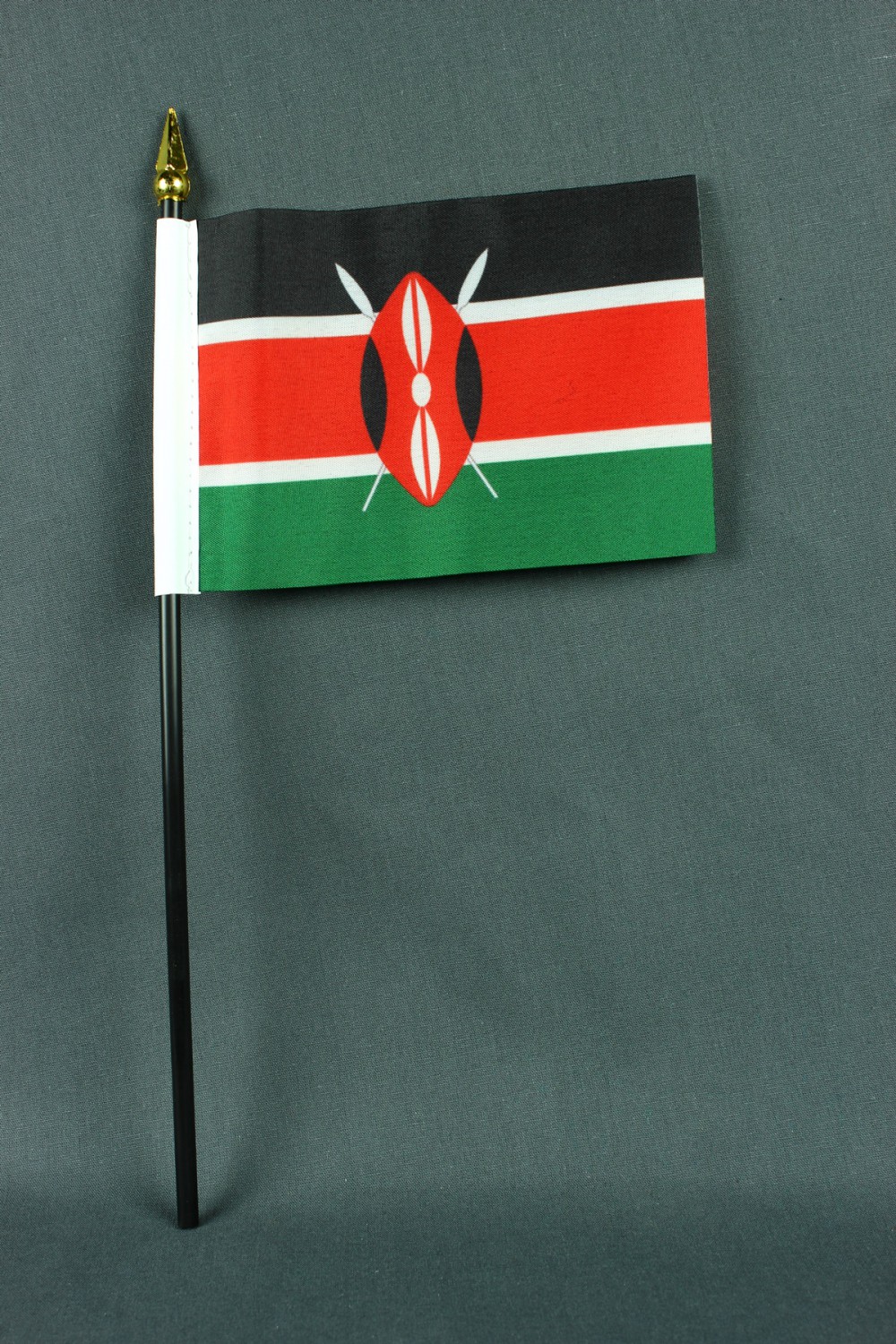 Kleine Tischflagge Kenia 10x15 cm optional mit Tischfähnchenständer