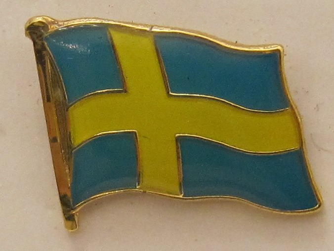pin_flagge_schweden Pin Anstecker Flagge Fahne Schweden Nationalflagge