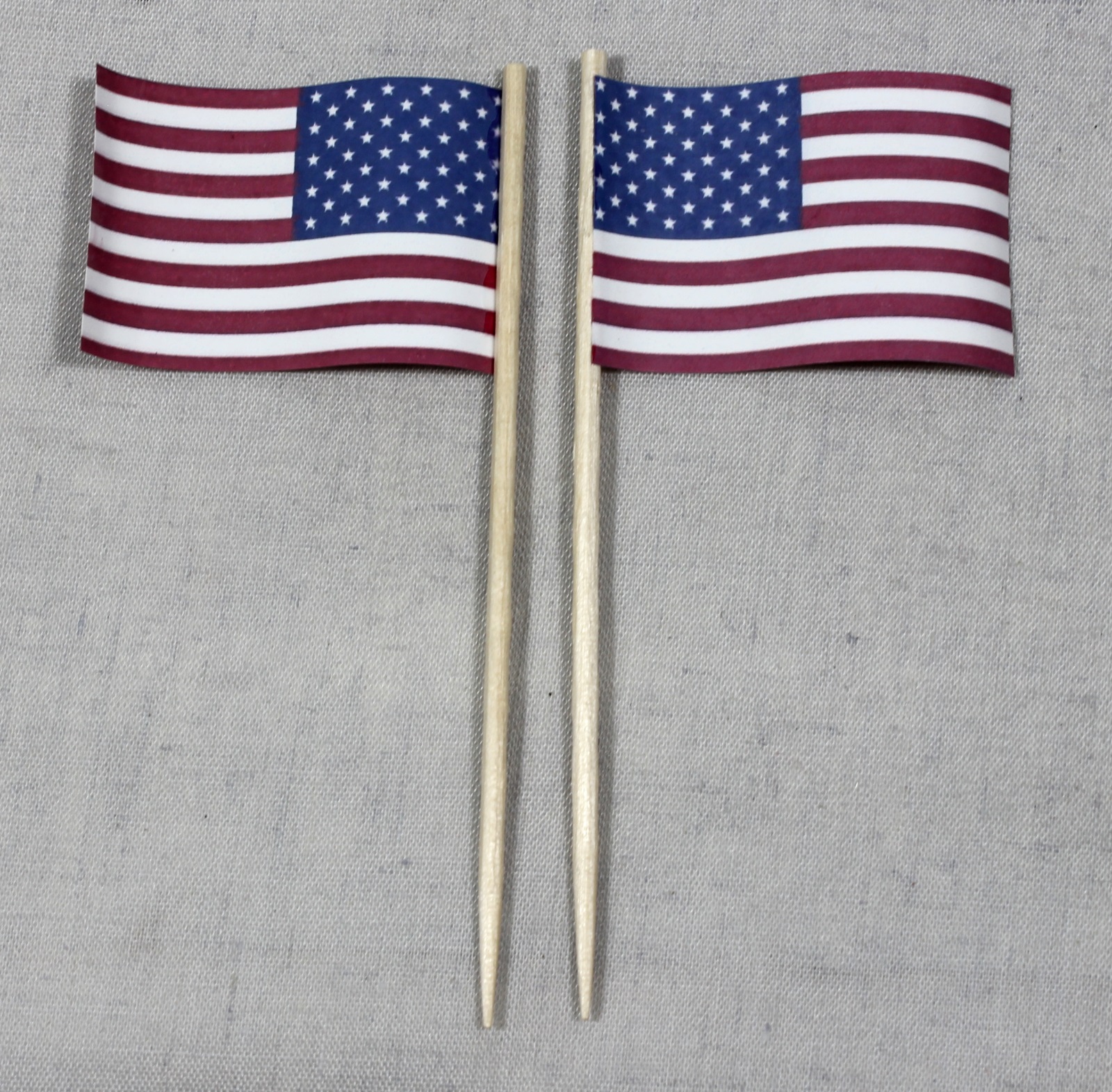 deko-picker-usa Party-Picker Flagge USA Papierfähnchen in Spitzenqualität 50 Stück Beutel