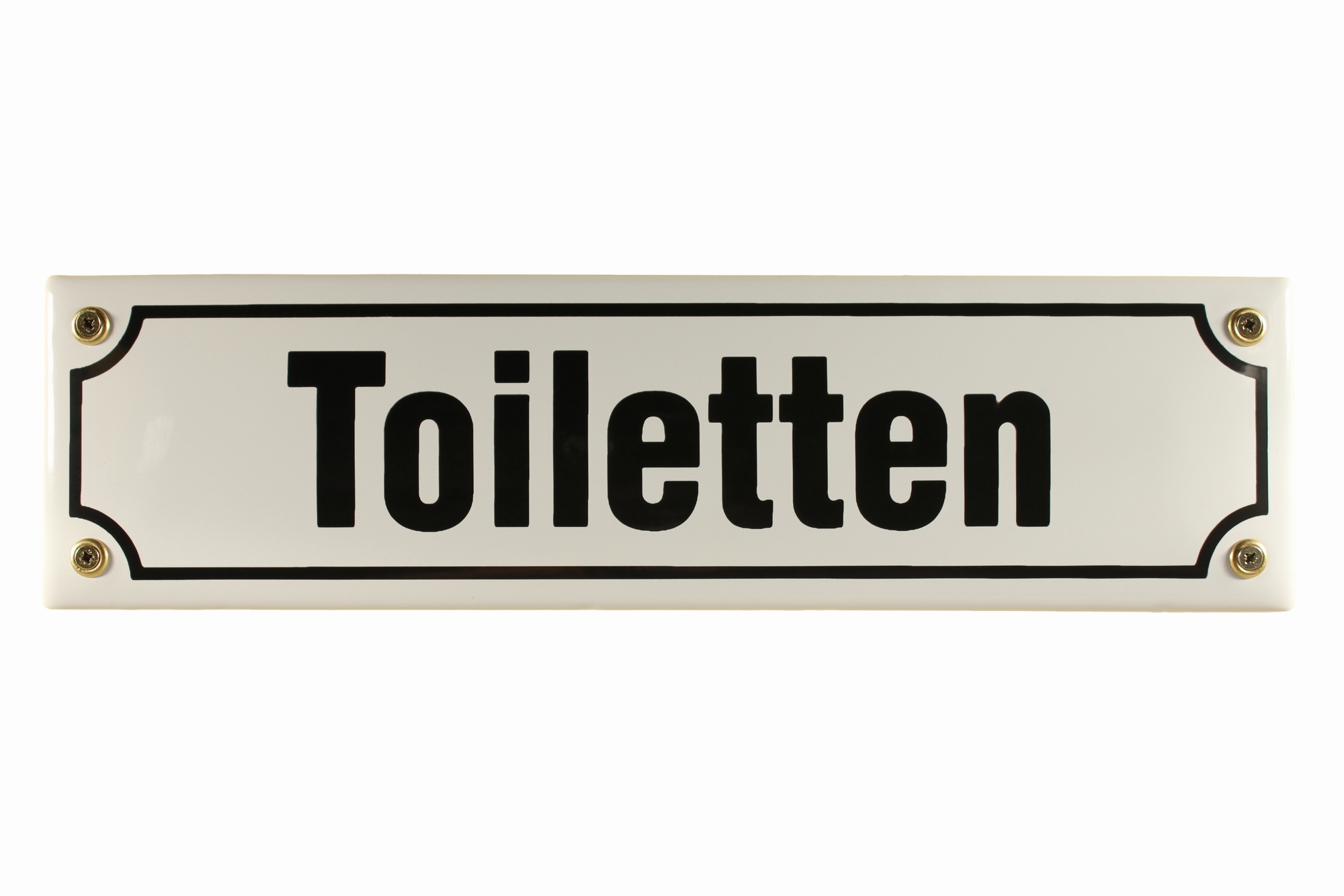 Strassenschild Toiletten 30x8 cm Email Tür Schild Emaille WC Türschild