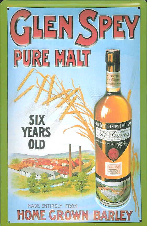 D144-Glen-Spey Blechschild Glen Spey Whisky Nostalgieschild