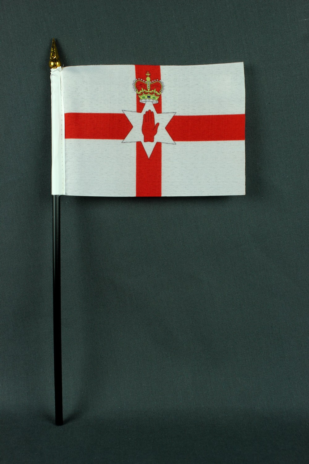 Kleine Tischflagge Nordirland 10x15 cm optional mit Tischfähnchenständer