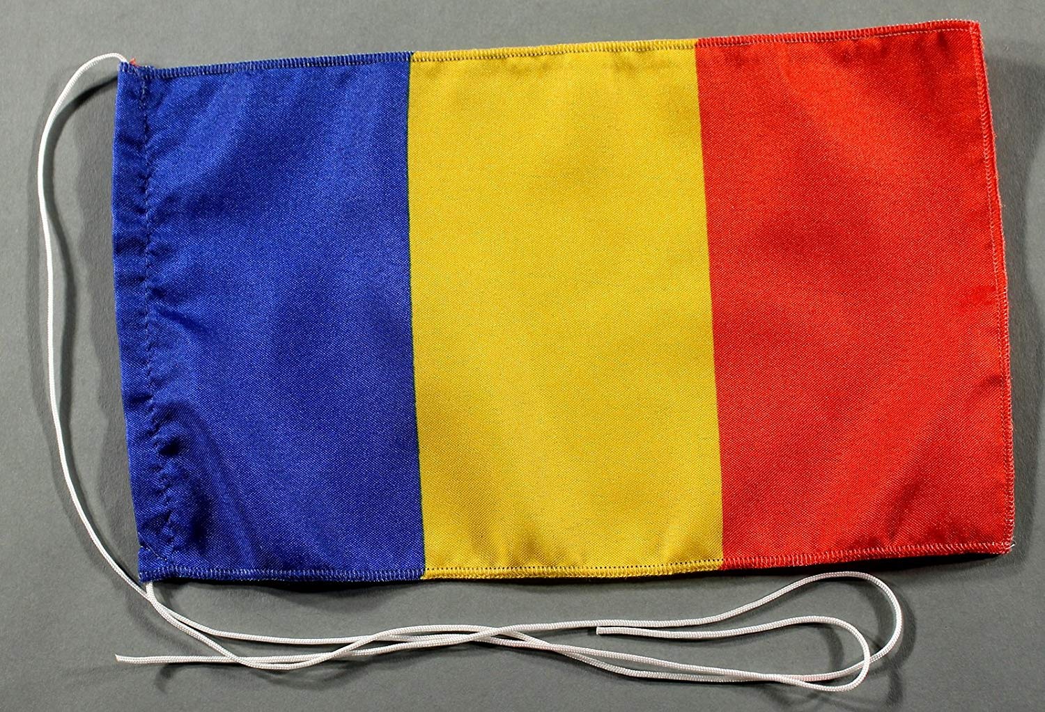 Tischflagge Rumänien 25x15 cm optional mit Holz- oder Chromständer Tischfahne Tischfähnchen