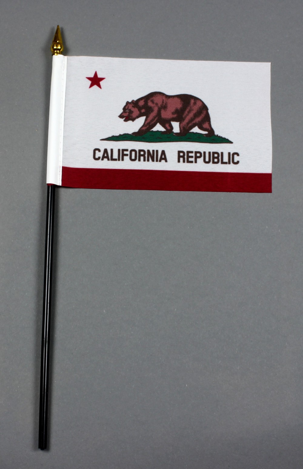 tischfahne-kalifornien Kleine Tischflagge Kalifornien California 10x15 cm optional mit Tischfähnchenständer