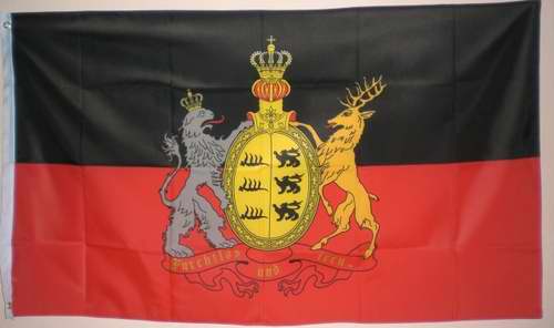 flkoenigreichwuerttemberg Königreich Württemberg Flagge Großformat 250 x 150 cm wetterfest