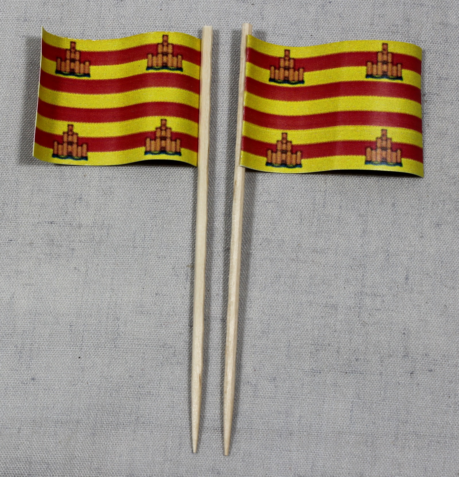 Party-Picker Flagge Ibizza Formentera Spanien Papierfähnchen in Spitzenqualität 50 Stück Beutel