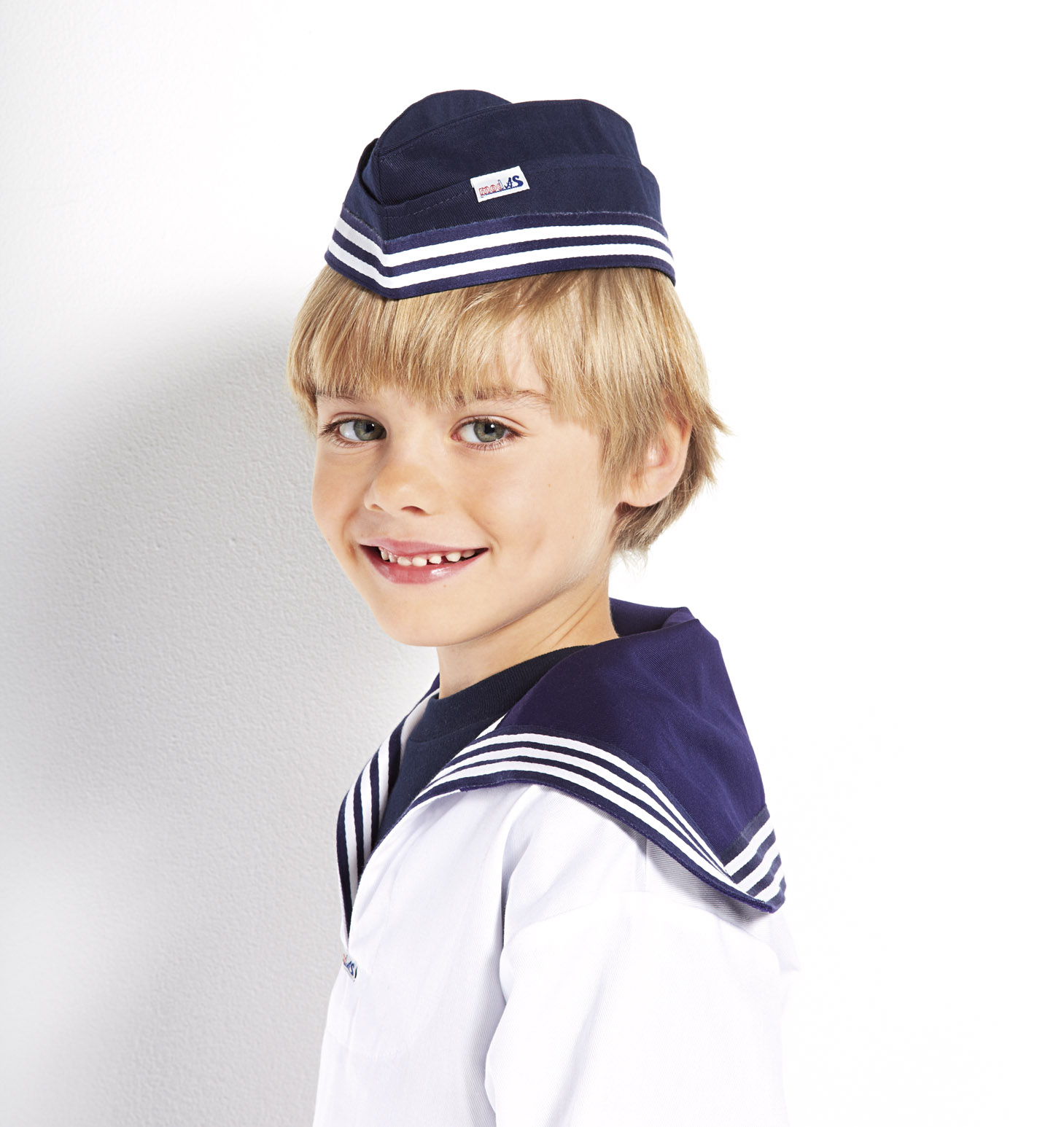 Matrosen Schiffchen blau vorne Matrosen Schiffchen blau vorne