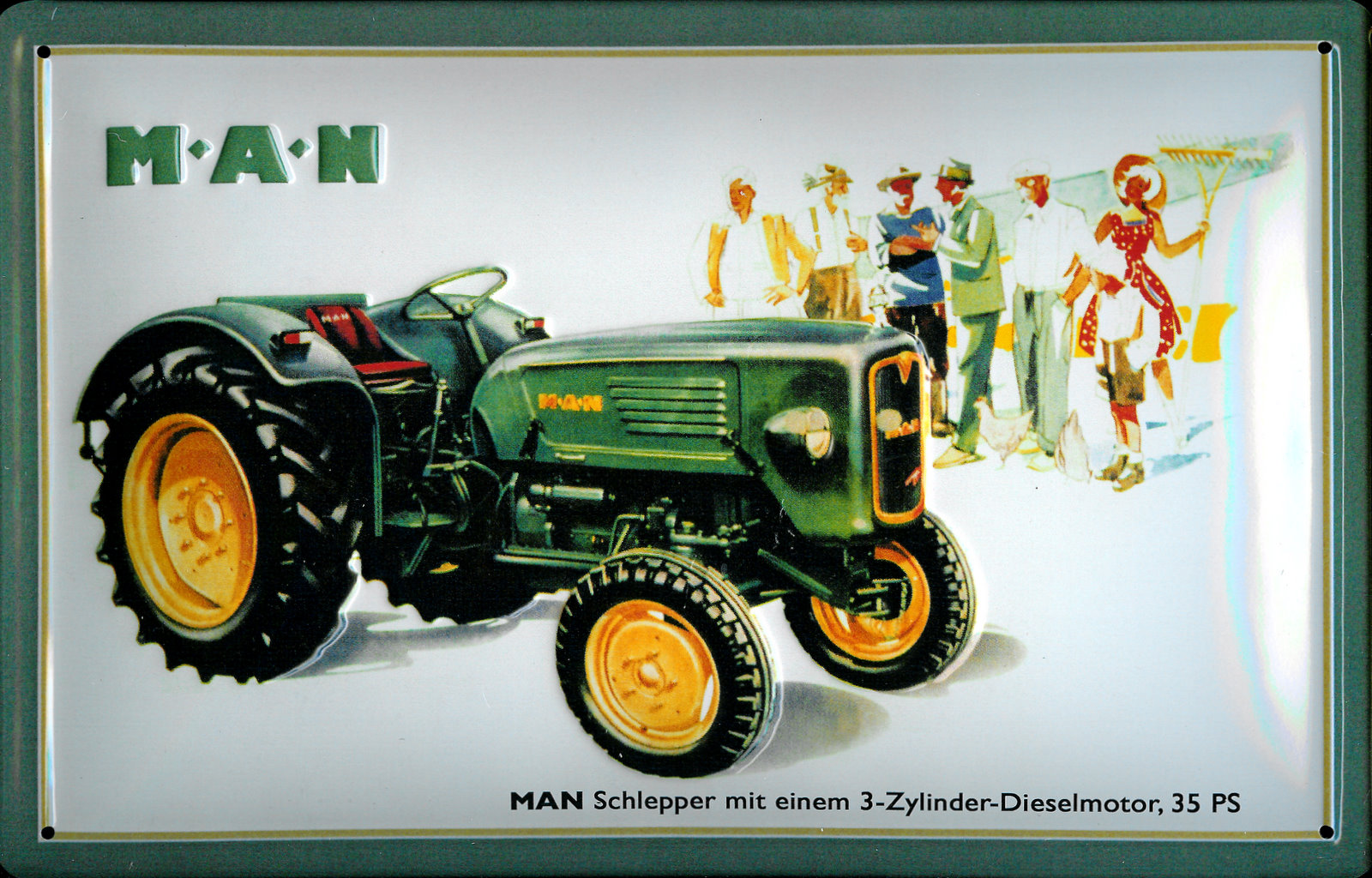 Targa In Metallo Ranch Boy Con Trattore, Scritta 'Some Boys Have Tractors', 20x30 Cm, Retro Decorazione Da Parete Per Garage E Bagno