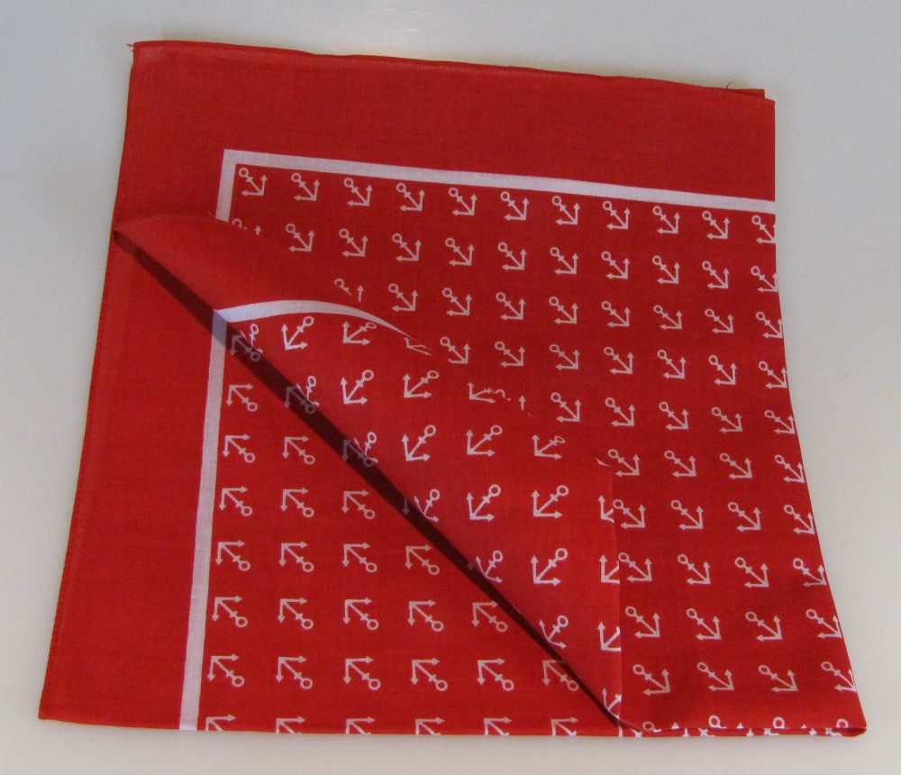 Halstuch Anker rot gross Halstuch Anker rot gross