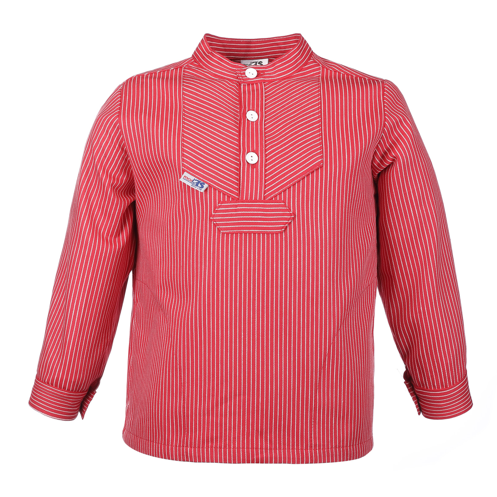 kinder-fischerhemd-rot Kinder Fischerhemd - Basic - rot Kinderkleidung Hemd Buscherump