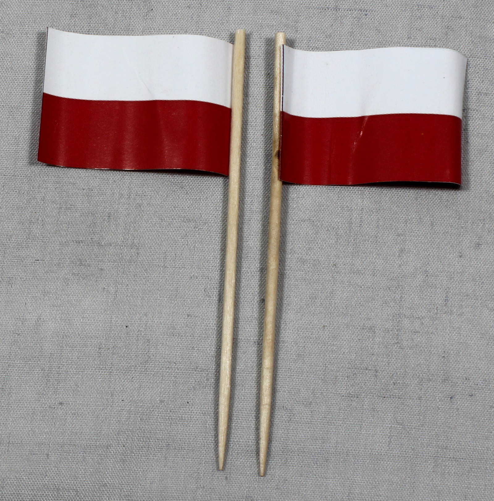 Party-Picker Flagge Polen Papierfähnchen in Spitzenqualität 50 Stück Beutel
