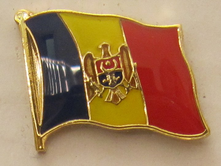 Pin Anstecker Flagge Fahne Moldawien Nationalflagge