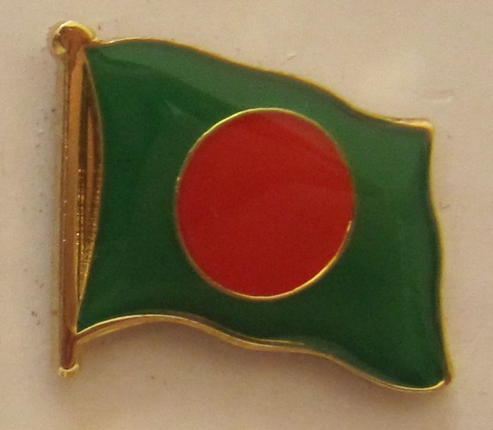 pin_flagge_bangladesh Bangladesh Pin Anstecker Flagge Fahne Nationalflagge