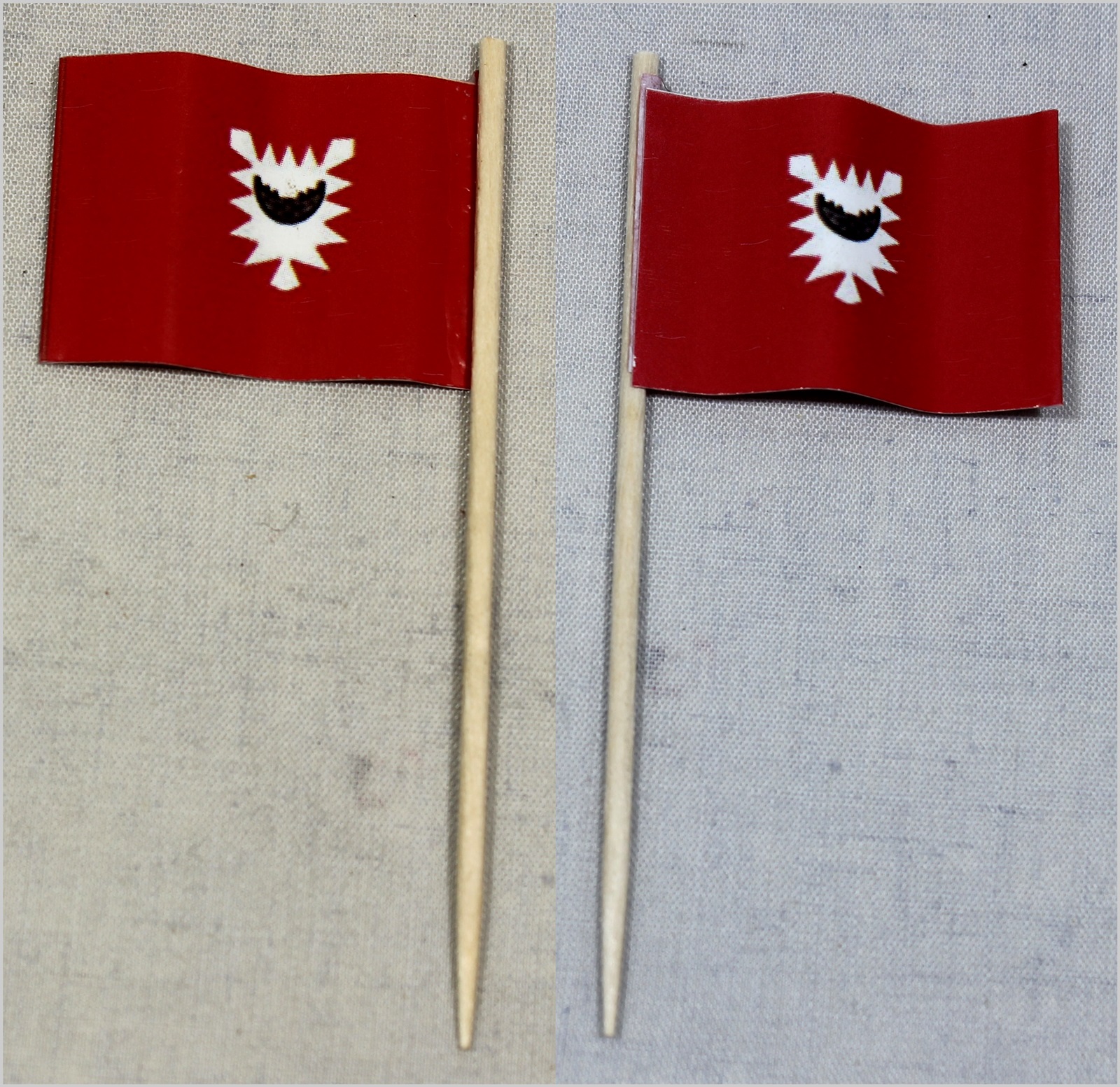 Party-Picker Flagge Kiel Papierfähnchen in Spitzenqualität 50 Stück Beutel