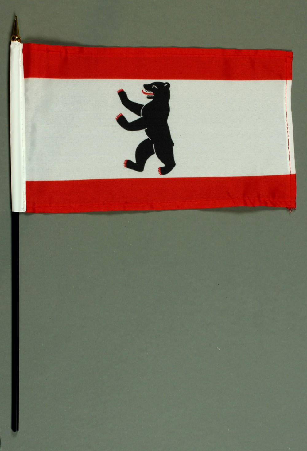 tischfahne-berlin-15x25cm Tischflagge Berlin 15x25 cm BASIC optional mit Tischflaggenständer
