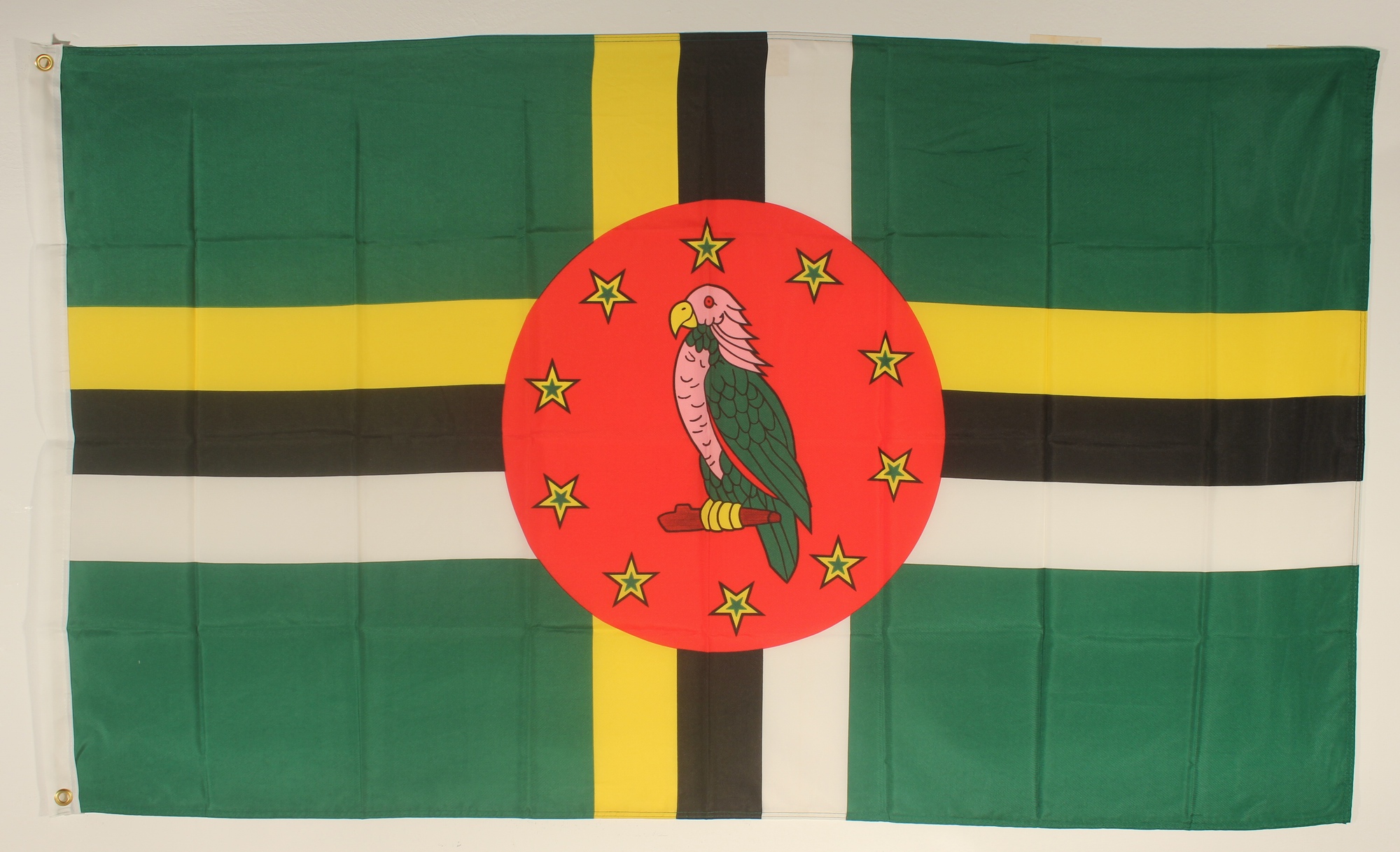 flagge-dominica Flagge Fahne : Dominica Dominicaflagge Nationalflagge Nationalfahne