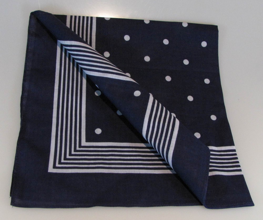 Halstuch grosse Punkte blau Halstuch grosse Punkte blau