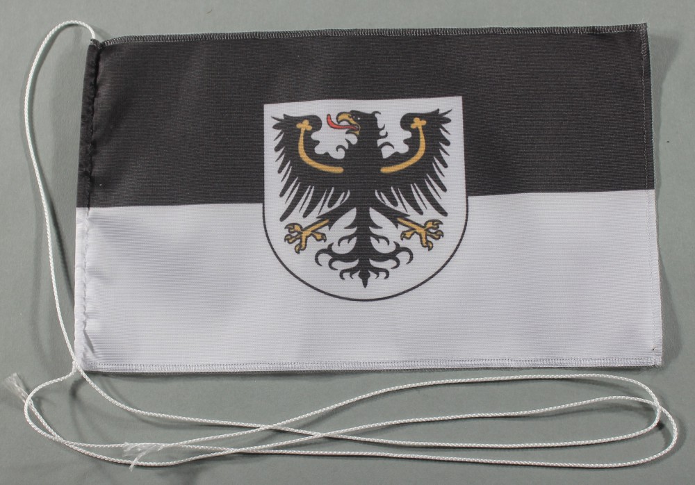 Tischflagge Ostpreußen Ostpreussen 25x15 cm optional mit Holz- oder Chromständer Tischfahne Tischfäh