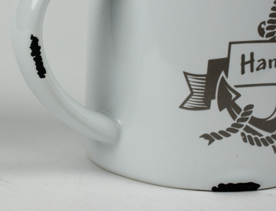 Rusty Becher Hamburg grau Detail Rusty Becher Hamburg grau Detail