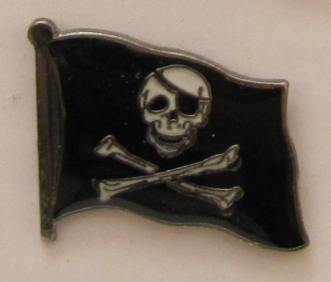 Pin Anstecker Flagge Fahne Pirat Totenkopf Flaggenpin Button Badge Flaggen Clip Anstecknadel