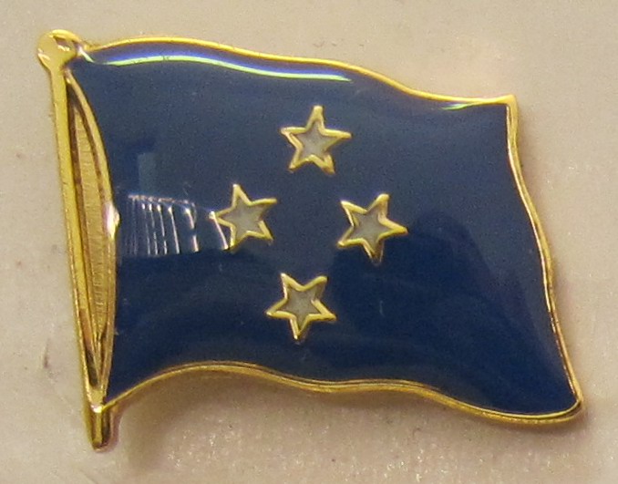 Mikronesien Pin Anstecker Flagge Fahne Nationalflagge